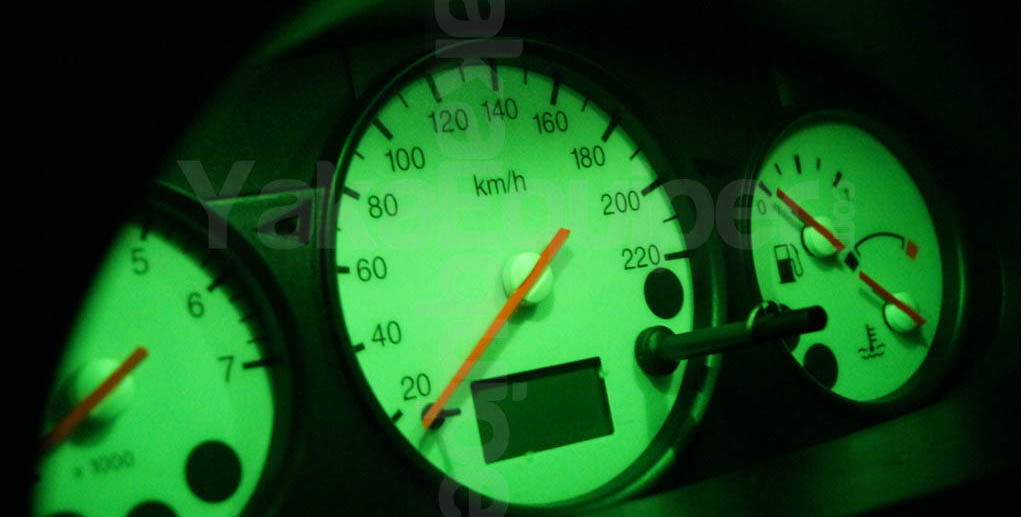 compteur led yakaequiper vert