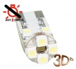 Ampoule T10 LED 3D<sup>8</sup> - Anti Erreur OBD - Culot W5W - Blanc Pur