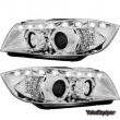 Phares avant BMW Serie 3 E90 E91 Angel Eyes LED 05-08 - Chrome