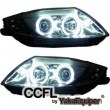 Phares avant BMW Z4 (E85) Angel Eyes CCFL 05-08 - Chrome