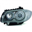 Phares avant BMW Serie 1 E81 E87 Angel Eyes 04 et + - Chrome
