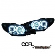 Phares avant Peugeot 206 Angel Eyes CCFL 02+ - Noir