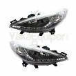 Phares avant Peugeot 207 Devil Eyes LED - Noir