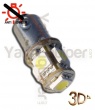 Ampoule H6W LED 3D<sup>5</sup> - Anti Erreur OBD - Culot BAX9S - Blanc Pur