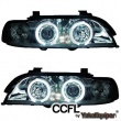 Phares avant BMW Serie 5 E39 Angel Eyes CCFL - Chrome