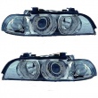 Phares avant BMW Serie 5 E39 Angel Eyes - Chrome