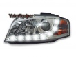 Phares avant Audi A3 8P Devil Eyes LED - Chrome