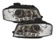 Phares avant Audi A3 8P Devil Eyes LED - Chrome