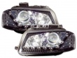 Phares avant Audi A3 8P Devil Eyes LED - Noir