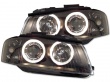 Phares avant Audi A3 8P Angel Eyes LED - Noir