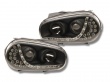 Phares avant VW GOLF 4 Devil Eyes LED - Noir