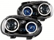 Phares avant VW GOLF 4 Angel Eyes - Noir