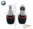 Pack Ampoule LED 10Watts anneaux H8 LUXE angel eyes BMW E63 à E93 X1 X5 X6 - Blanc xenon