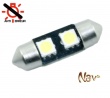 Navette 37mm LED Nav<sup>2</sup> SMD - Anti Erreur OBD - Culot C5W - Blanc Pur