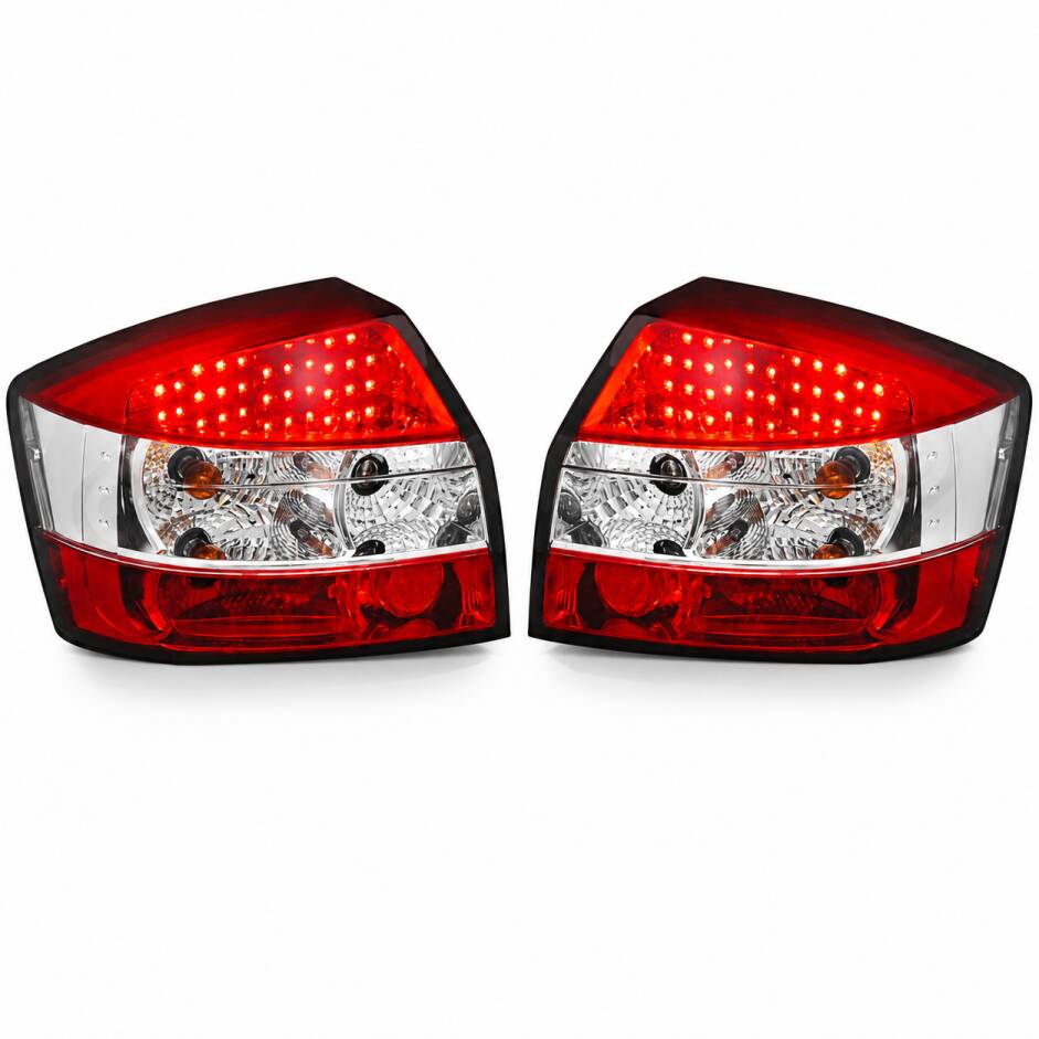 2 Feux arrière Audi A4 B6 2000-2004 - LED - Fumé Rouge