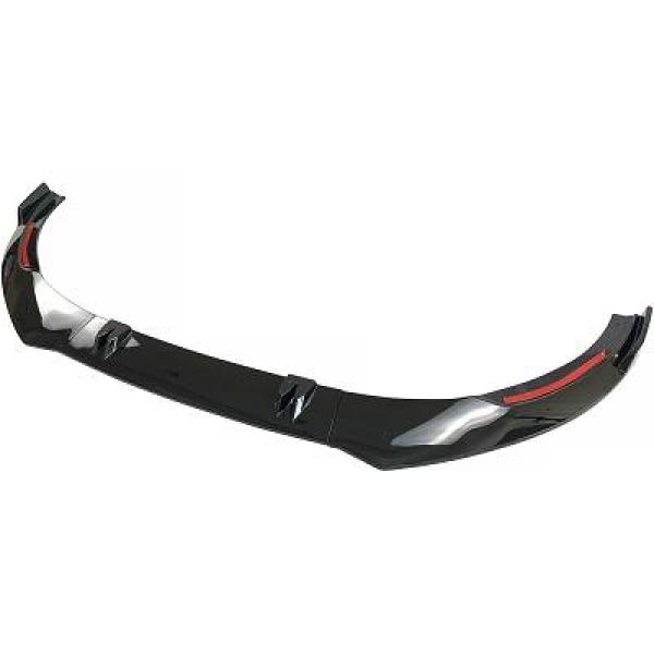 Front blade spoiler - AUDI A6 C8 - glossy black - 18-22