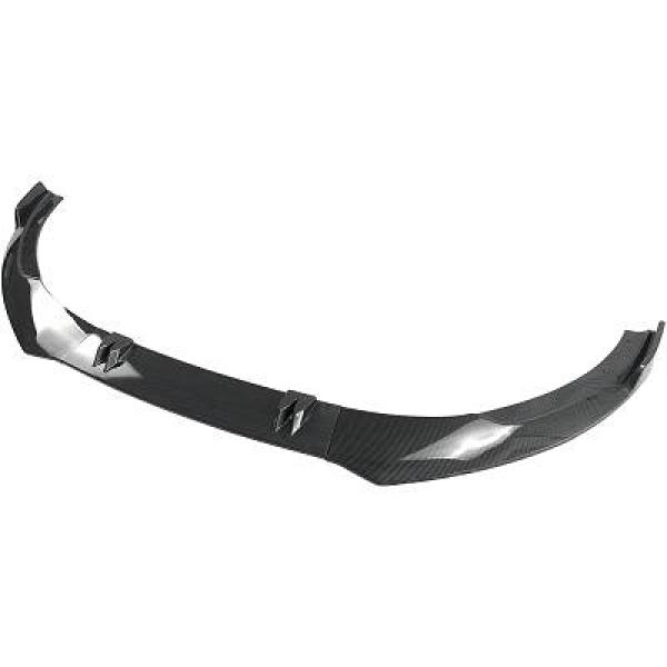 Front blade spoiler - AUDI A6 C8 - glossy black carbon - 18-22