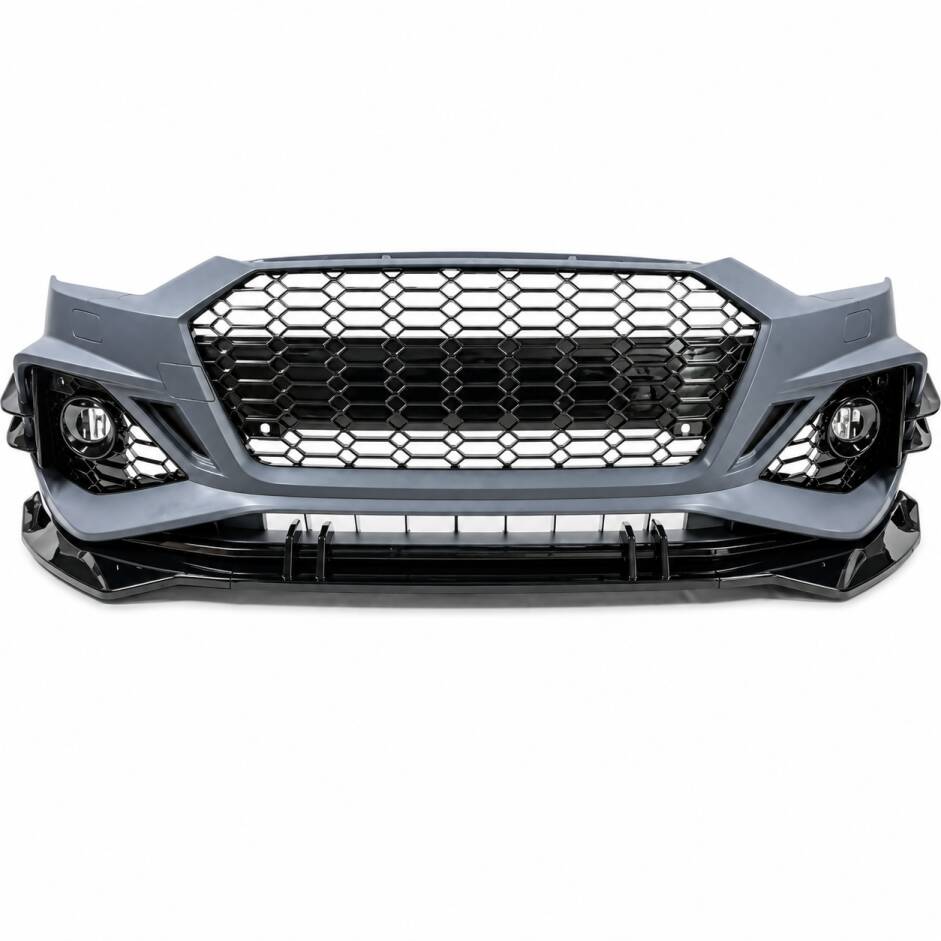 Pare choc look RS5 noir brillant avec PDC, ACC et lave-phares pour Audi A5 / S5 19-24