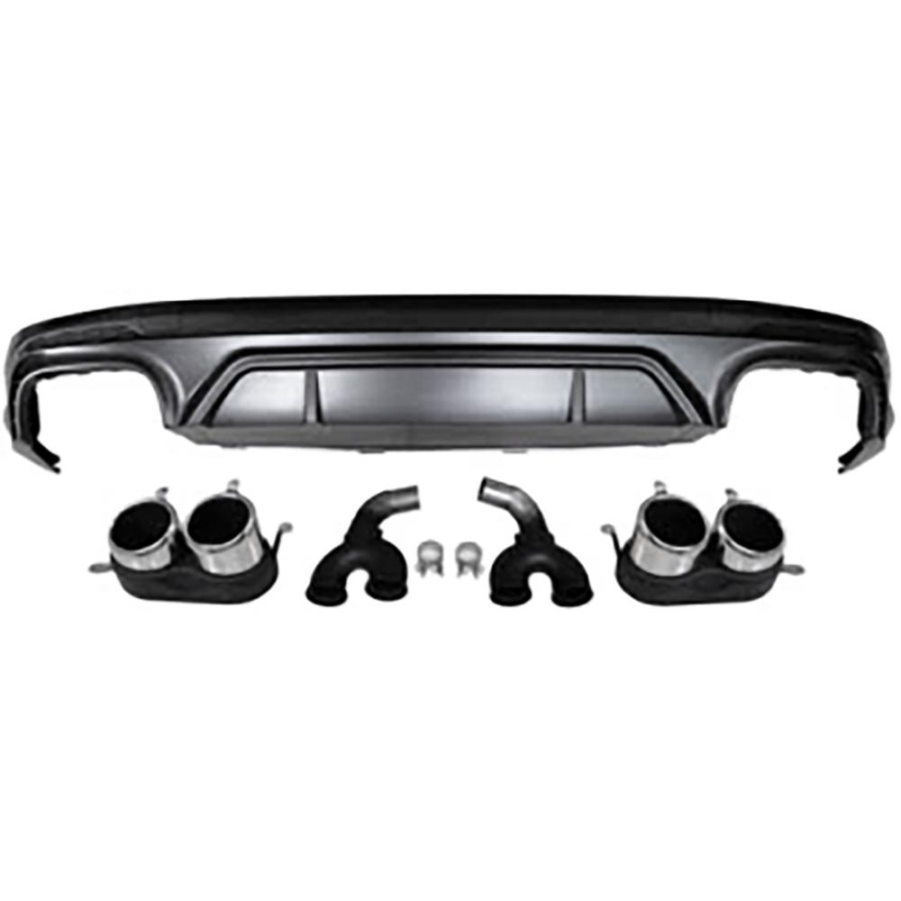 Diffuseur arrière chrome pour Audi Q5 S-Line 17-20