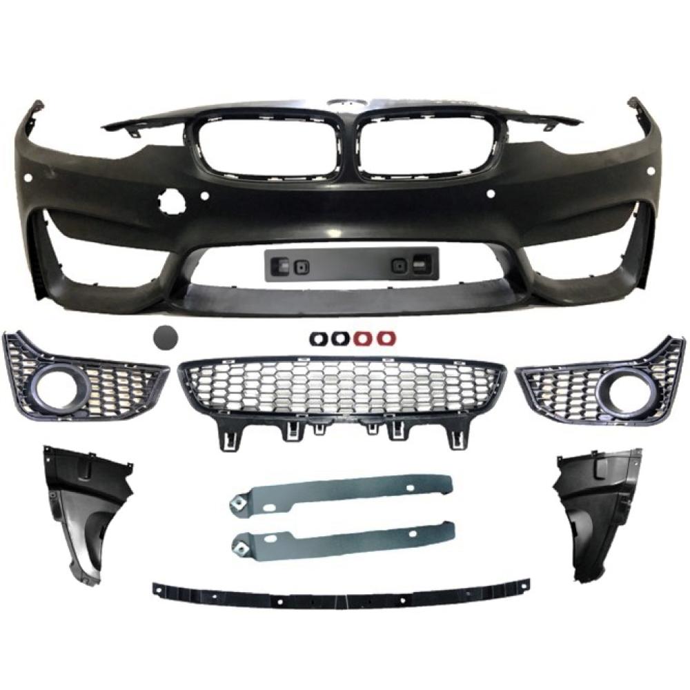 Pare choc avant look M3 avec PDC pour BMW Série 3 F30 / F80 11-18
