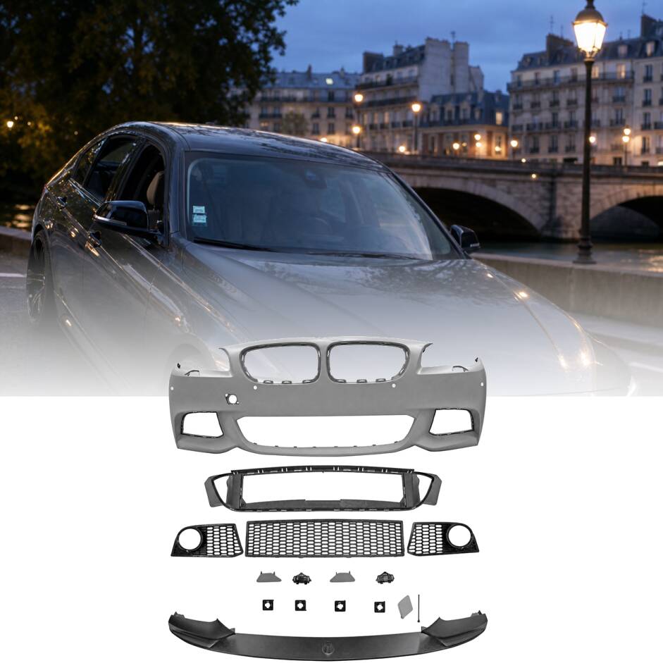 Pare choc avant BMW Serie 5 F10 F11 - look Mperf - PDC