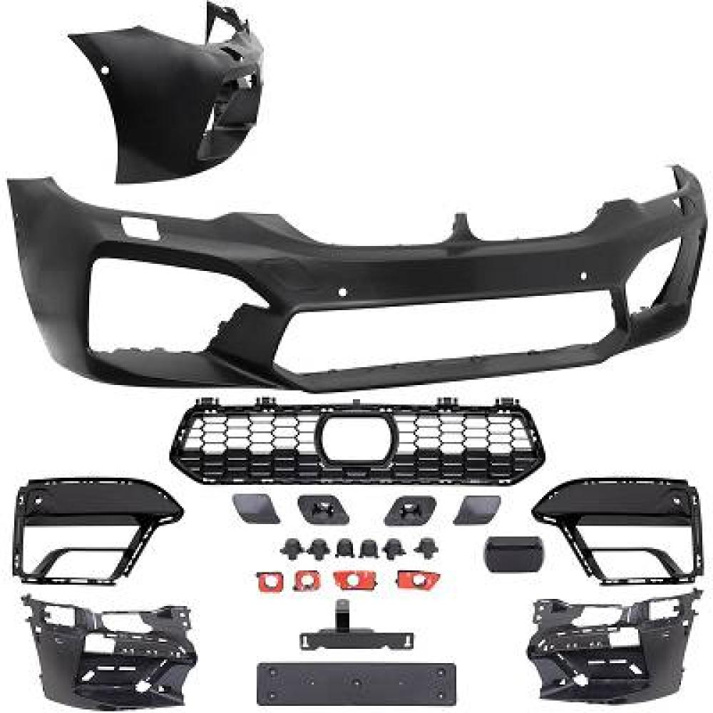 Pare choc avant look M-Performance avec PDC, ACC et lave-phares pour BMW Série 5 G30 / G31 17-20