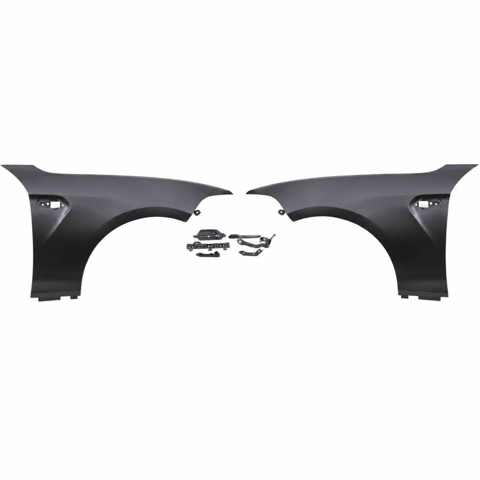 Kit 2 ailes avant look M2 en acier pour BMW Série 2 F22 / F23 13-21