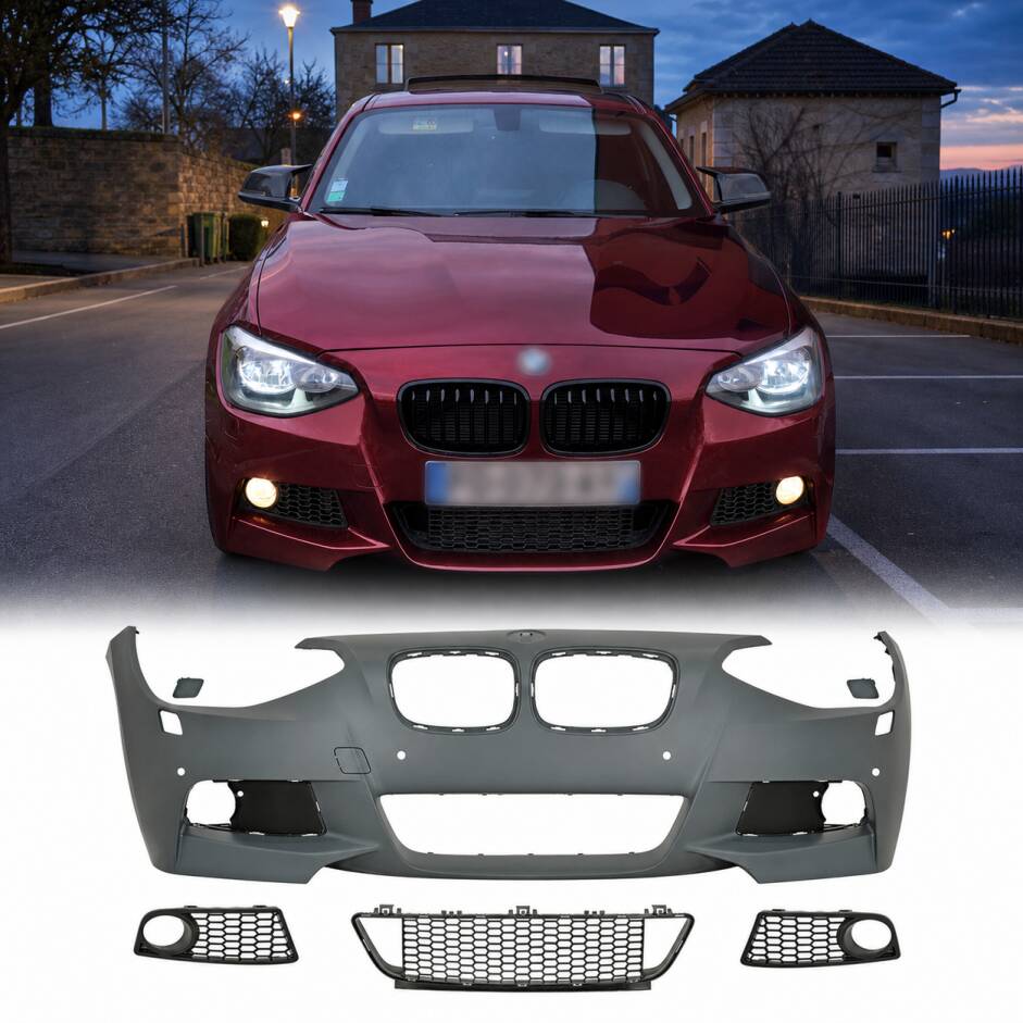 Pare choc avant BMW Serie 1 F20/21 2011 look M - PDC - manoeuvre