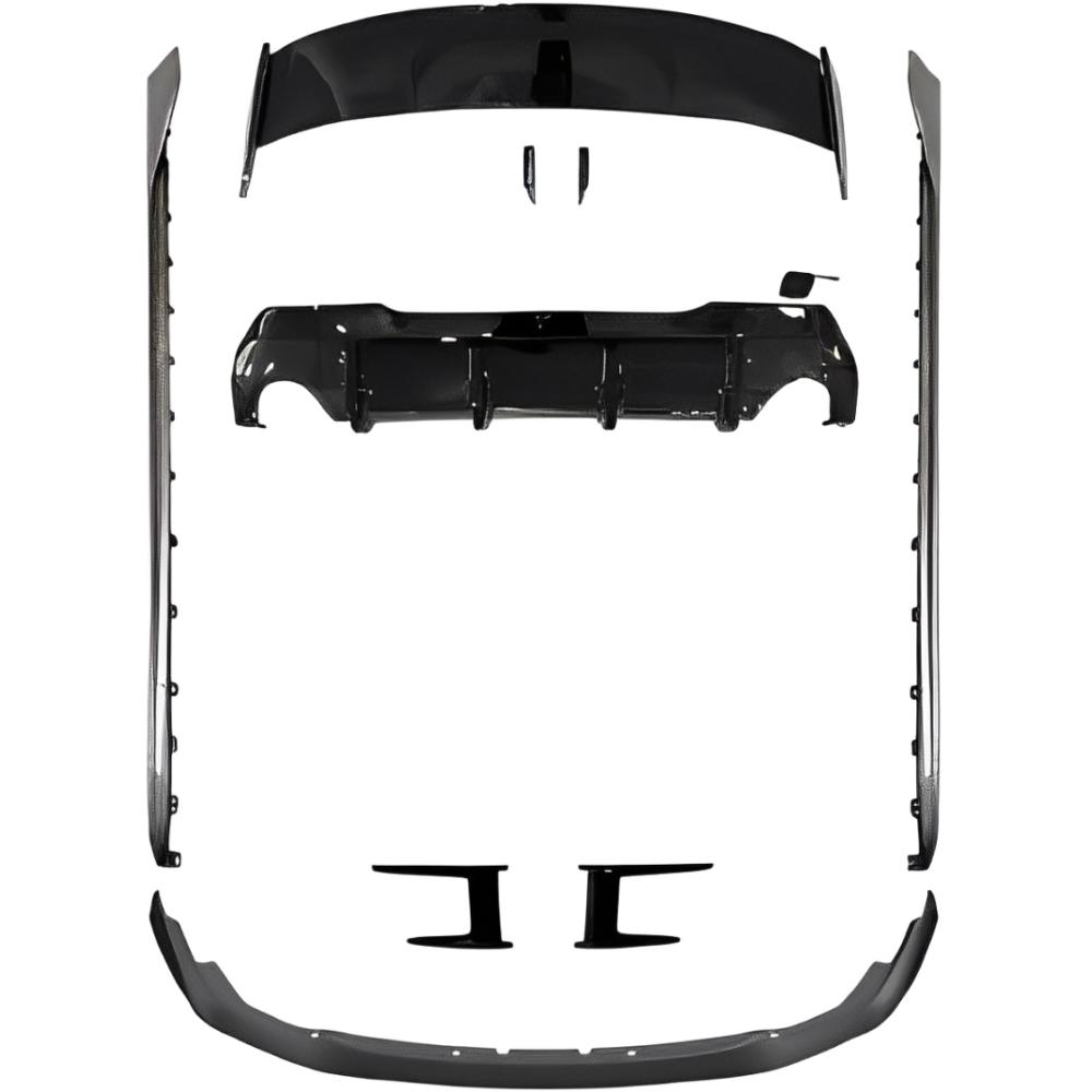 Kit aéro look M-Performance noir brillant pour BMW Série 1 F40 M-Tech 20-24