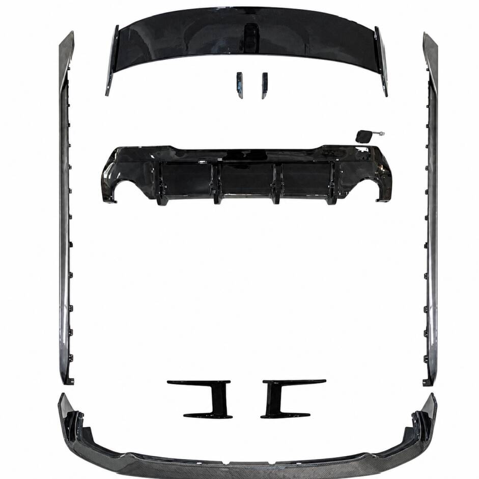 Kit aéro look M-Performance imitation carbone pour BMW Série 1 F40 M-Tech 20-24