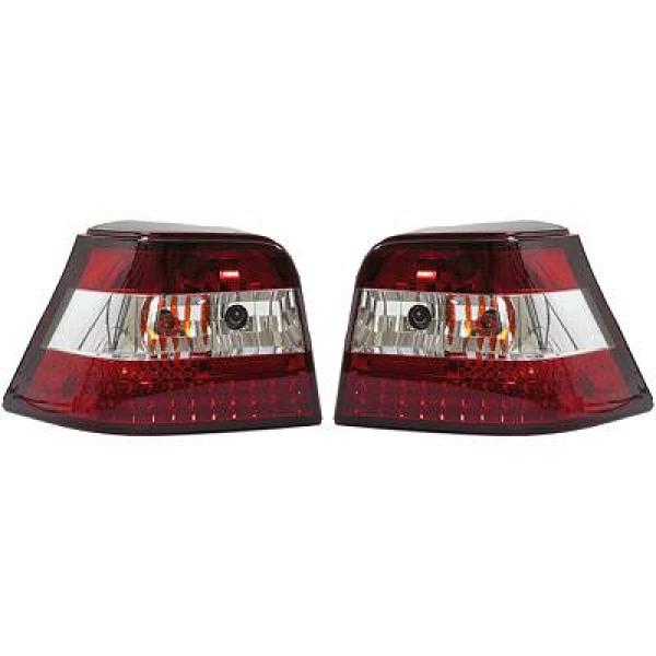 2 VW Golf 4 LED rear lights (1J) - Clear