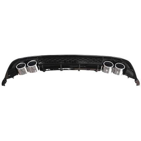 Double look rear diffuser R VW GOLF 7.5 facelift 17-21