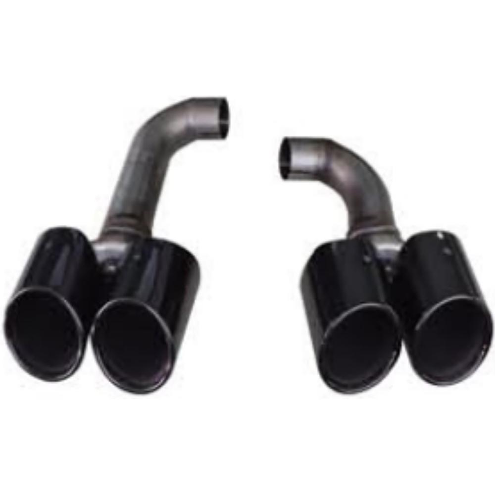 2 embouts d'échappement look Motorsport noirs pour BMW X4 G02 18-20