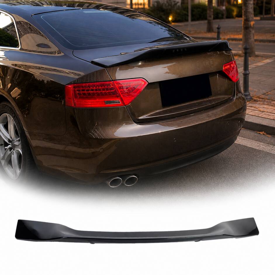 Becquet de coffre Ducktail look Performance noir brillant pour Audi A5 8T / 8F 07-16