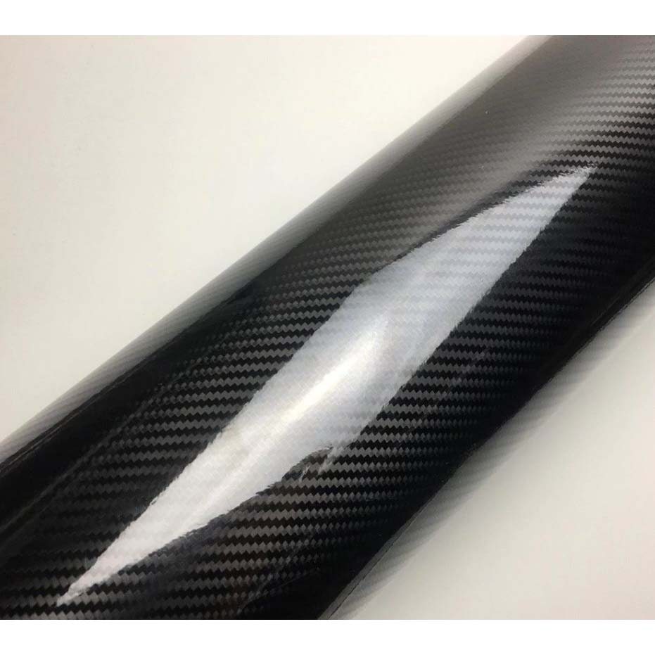 Vinyl adhesif 5D-B Carbone noir brillant au metre / 150cm