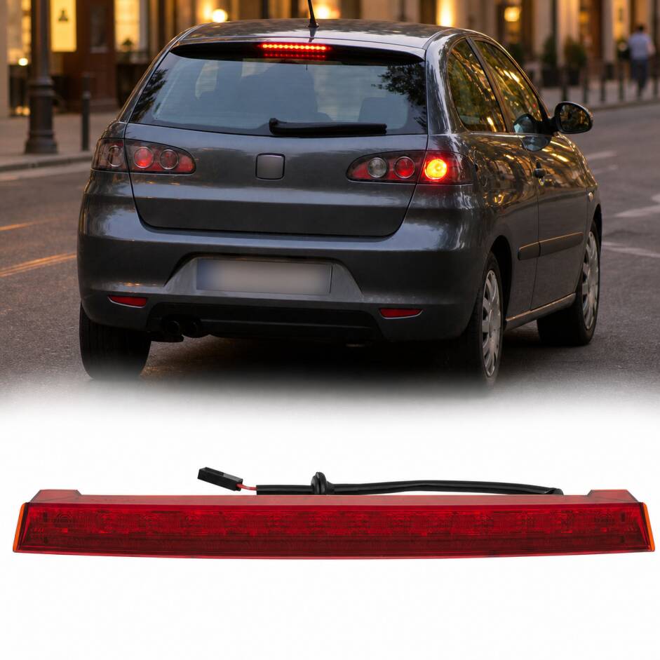 Feu stop LED pour SEAT Ibiza 6L 02-08  - Rouge