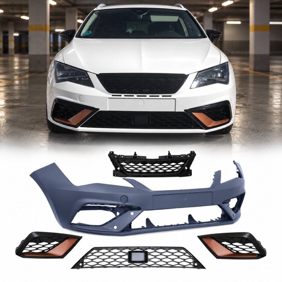 Pare choc avant SEAT LEON 3 5F - 12-20 - look cupra
