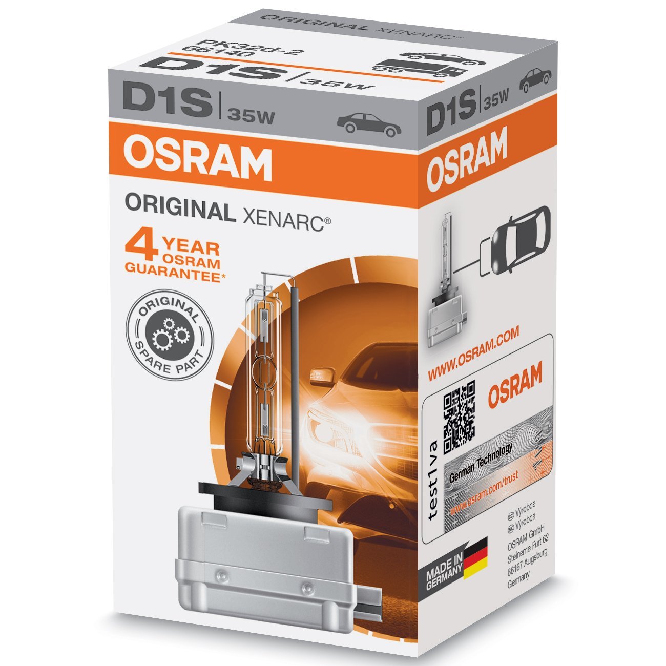 1X D1S XENON Lampe Osram 35W Xenarc Automatique Phares 66144