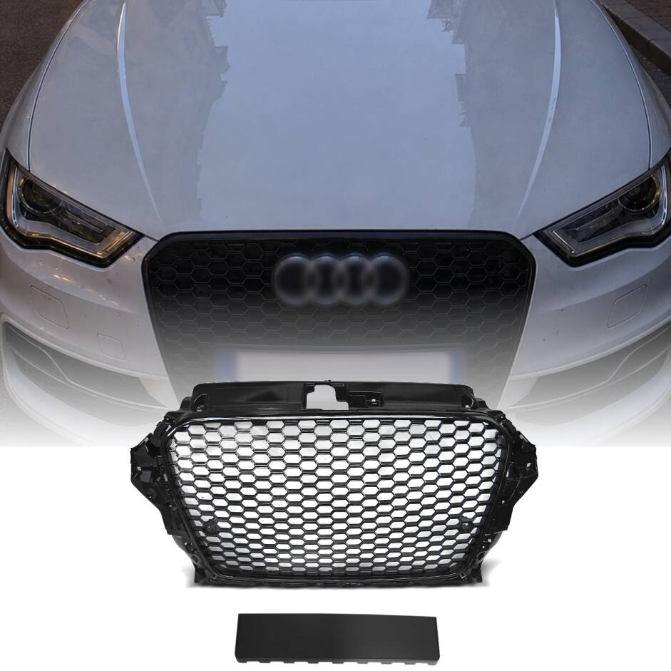 Grille calandre Audi A3 8V - look RS3 - Noir - PDC