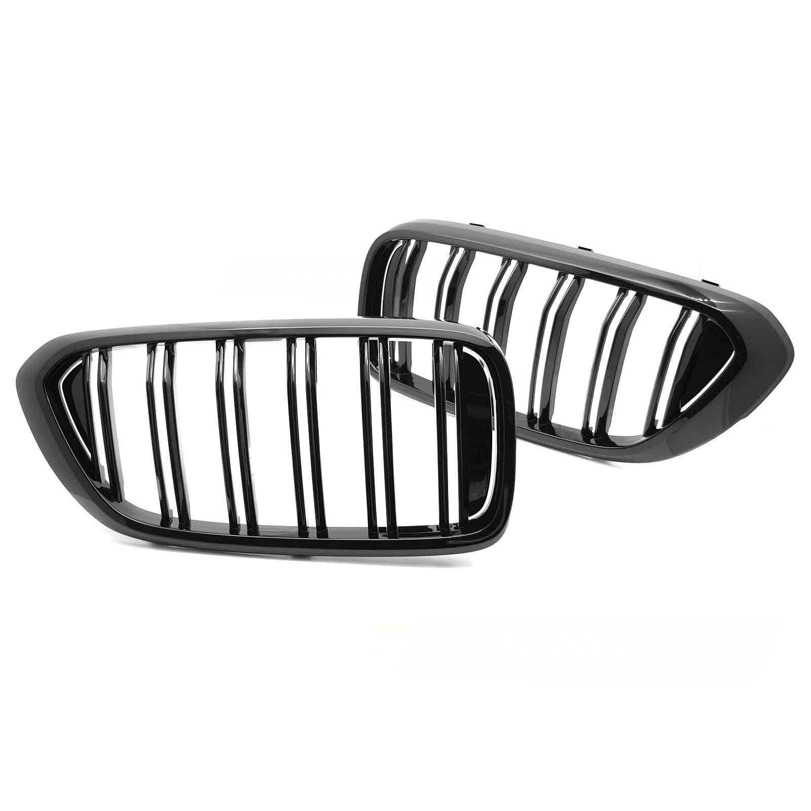 Grilles calandre BMW Serie 6 G32 look M - 17-20 - Noir Brillant