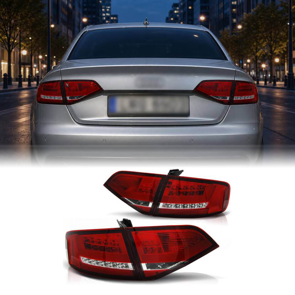 2 Feux LED LTI AUDI A4 B8 berline 07-11 - Rouge