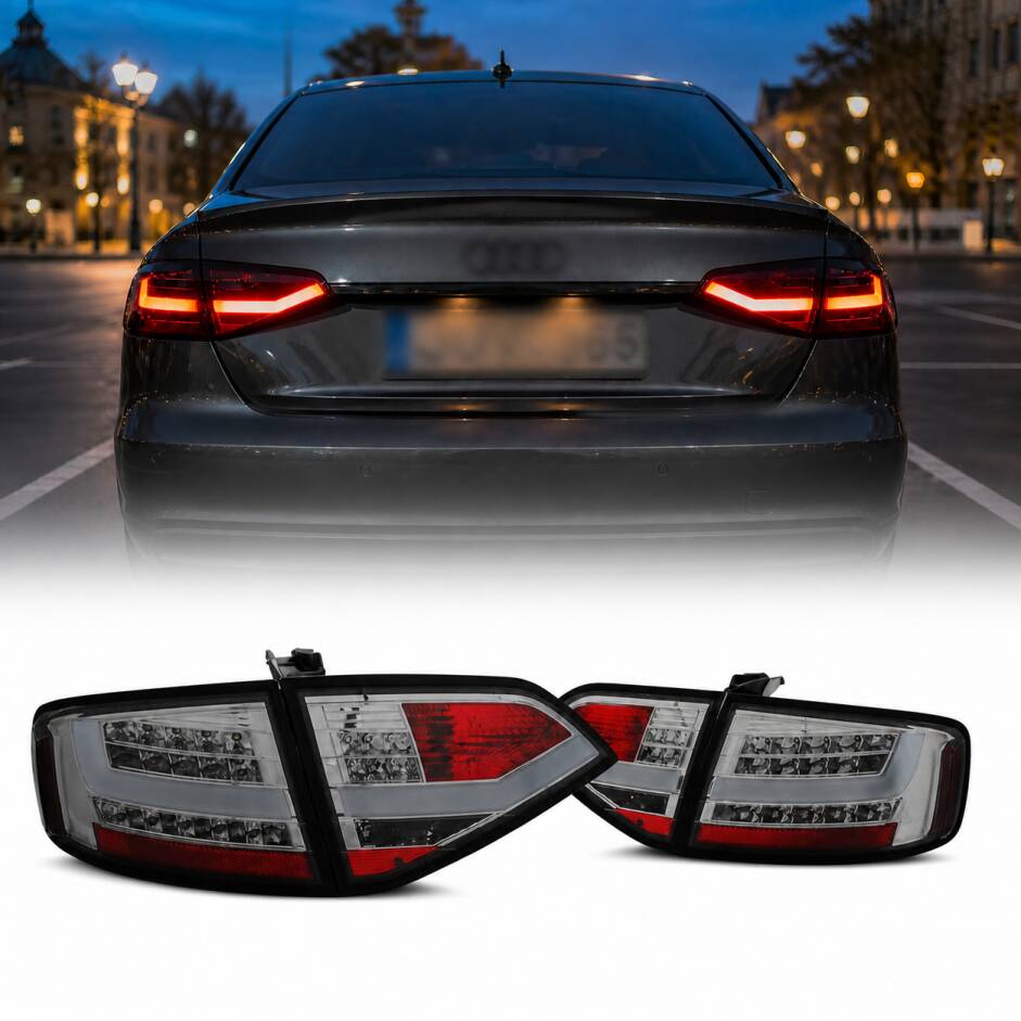 2 Feux LED LTI AUDI A4 B8 berline 07-11 - Teinte