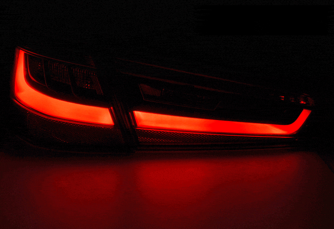 2 lanternas traseiras LTI AUDI A3 8V - 12-16 - Vermelho