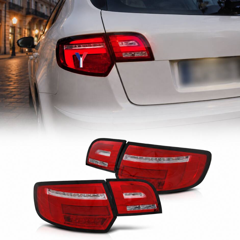 2 Feux arriere AUDI A3 Sportback fullLED Dynamique 03-08 look 8V - Rouge / Clair