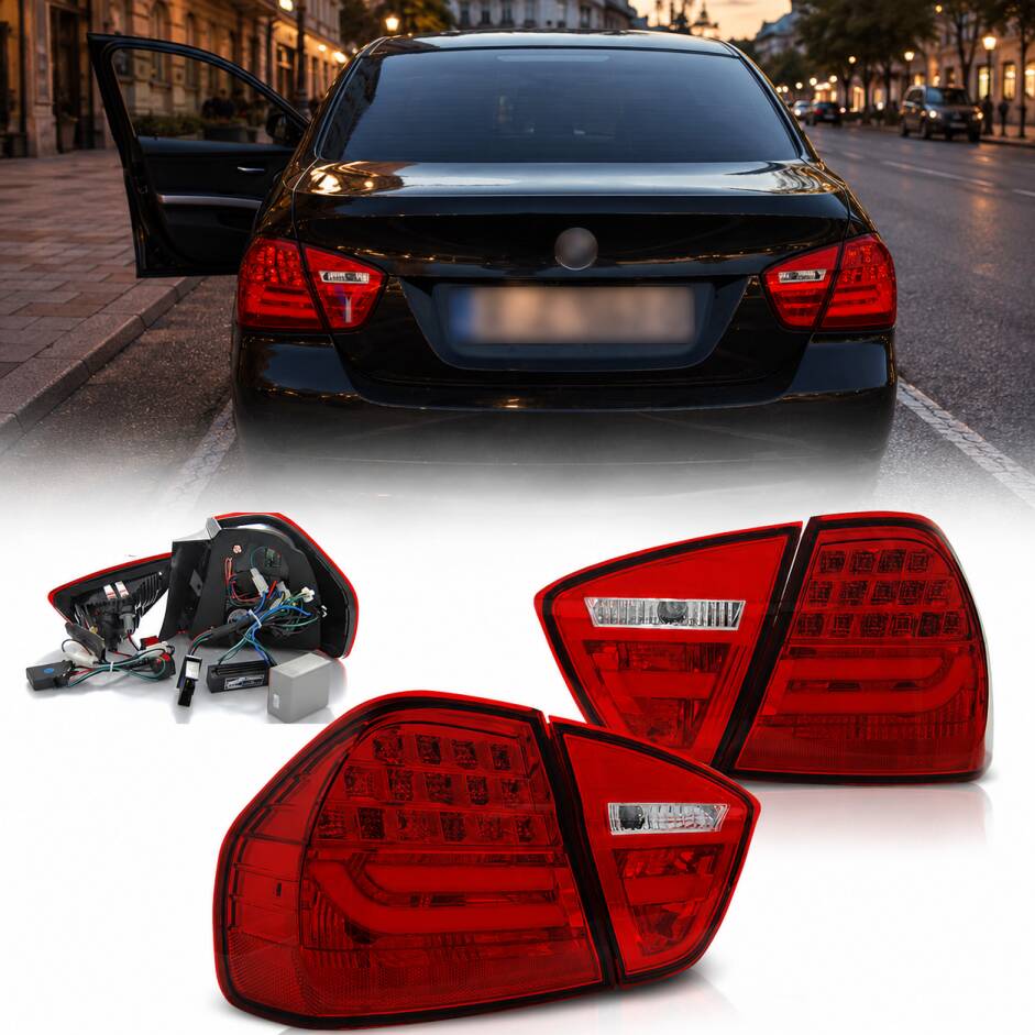 2 Feux arriere BMW Serie 3 E90 05-08 - LTI - Rouge