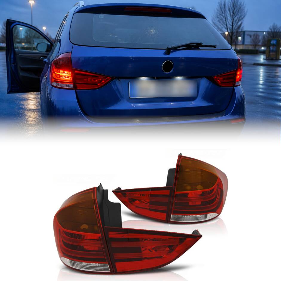 2 Feux BMW LED X1 E84 LTI - 09-12 - Rouge clair