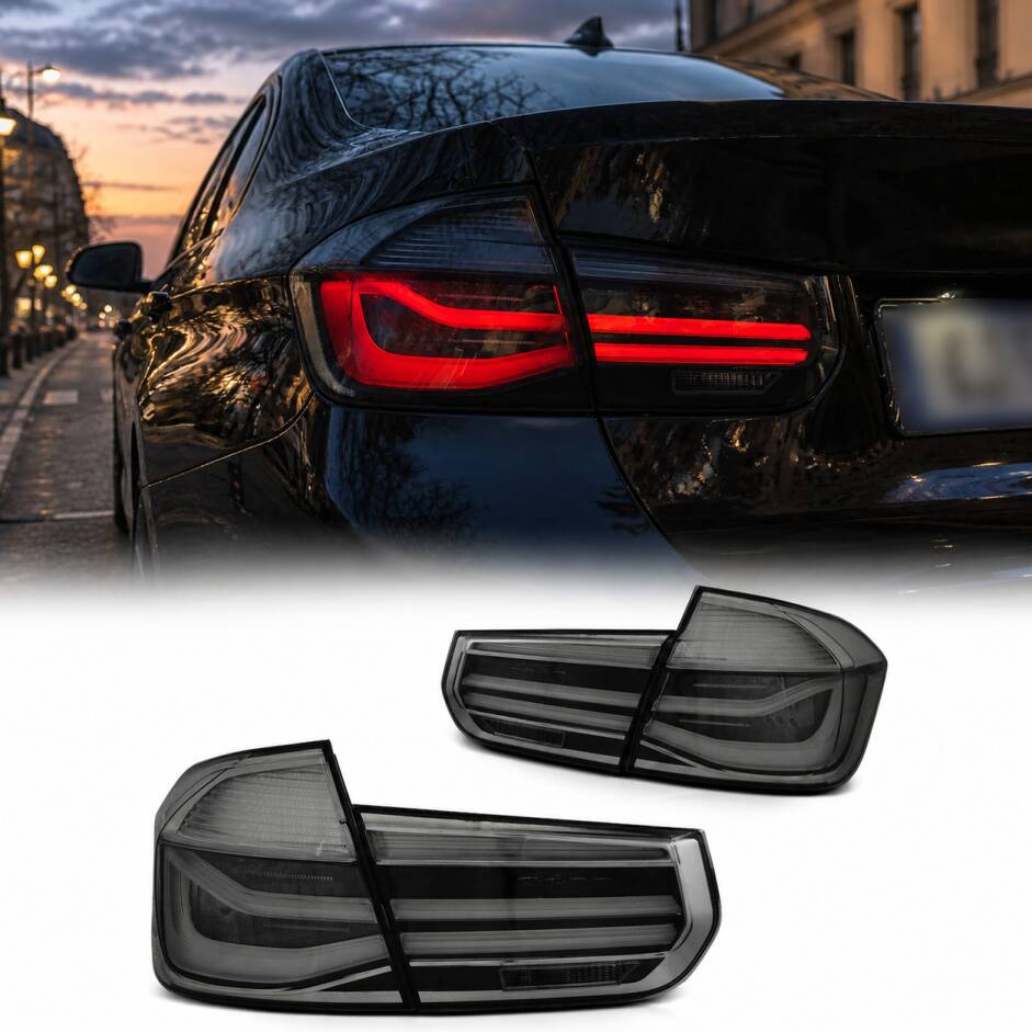 2 Feux arriere LED BMW Serie 3 F30 - 11-15 - Noir