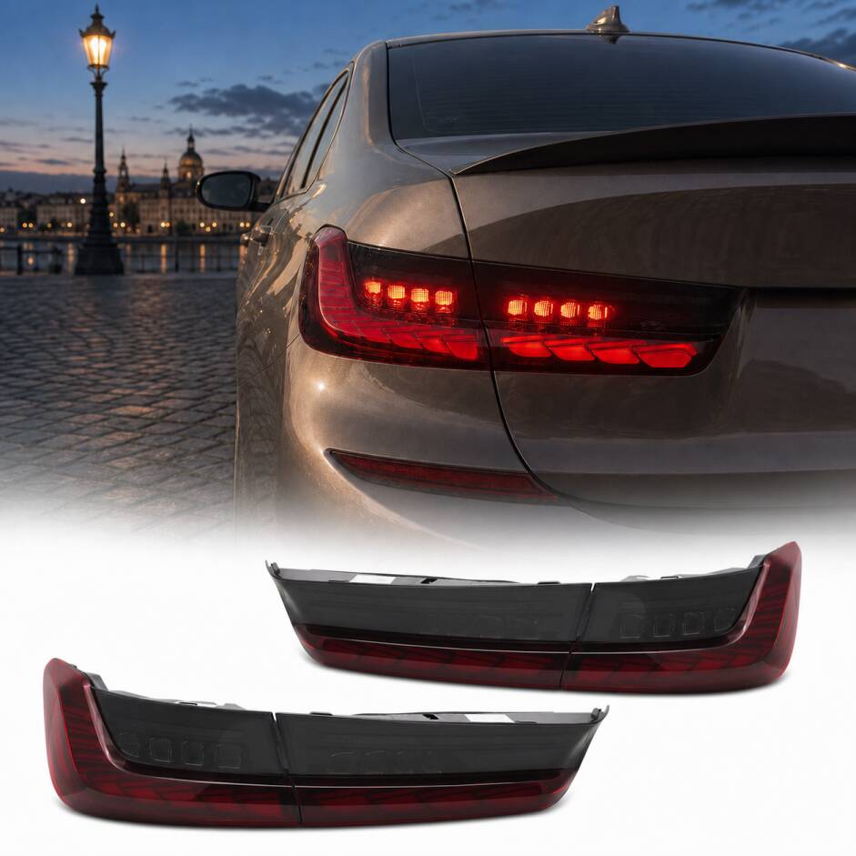 2 Feux arriere OLED dynamiques BMW Serie 3 G20 - 18-22 - Rouge