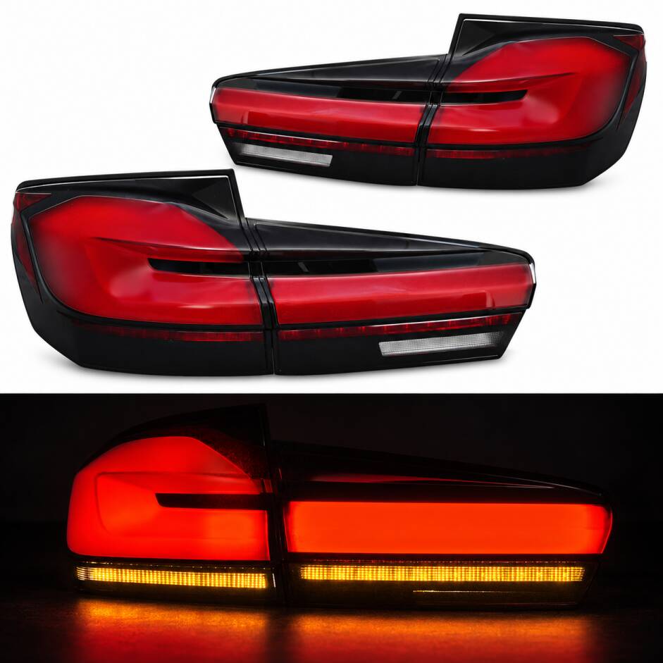 2 Feux arrière BMW Série 5 F11 Touring 10-16 - Full LED - Rouge