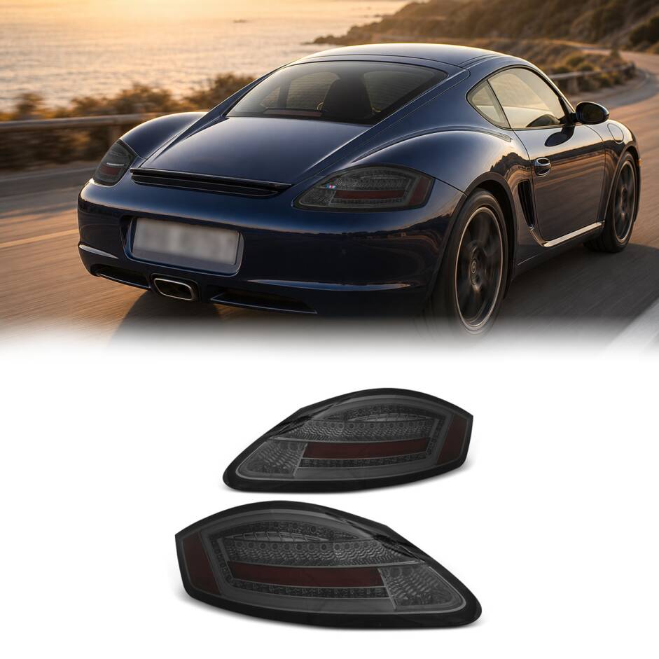 2 Feux Porsche Boxster Cayman 987 fullLED dynamiques 04-08 - Fume